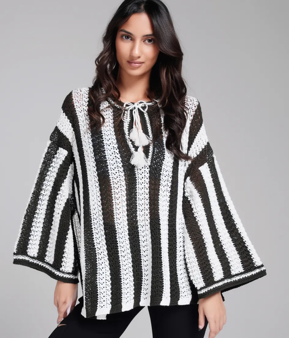 Triko🍂Pull en crochet – Made in turkey